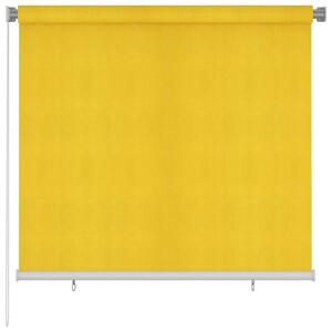 Roleta zewnętrzna, 160x140 cm, żółta, HDPE