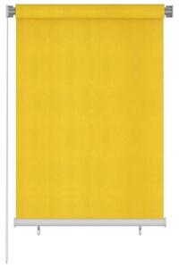 Roleta zewnętrzna, 100x140 cm, żółta, HDPE