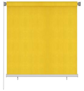 Roleta zewnętrzna, 140x140 cm, żółta, HDPE