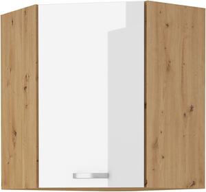 Szafka kuchenna wisząca górna narożna ARTISAN HG 58x58 GN-72 1F Biały/Dąb Artisan