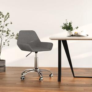 Obrotowe krzesło biurowe, ciemnoszare, tapicerowane tkaniną