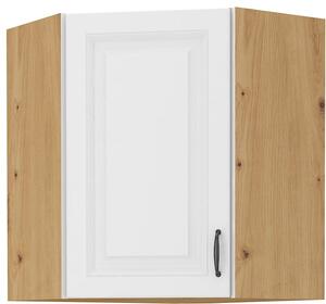 Szafka kuchenna wisząca górna narożna STILO 58x58 GN-72 1 F Biały/Dąb Artisan