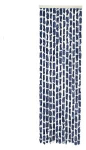 Travellife Zasłona na drzwi Chenille Stripe 185x56 cm, niebiesko-biała