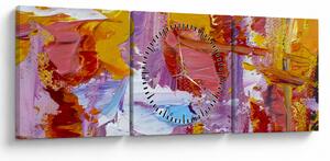 Obraz - Malarstwo olejne (z zegarem) (90x30 cm)