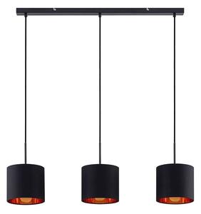 Lindby - Trinika 3 Lampa Wisząca Black/Gold