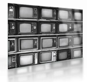 Obraz na szkle - Retro TV (70x50 cm)