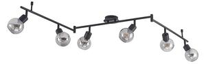 Lindby - Eridia 6 Lampa Sufitowa Black