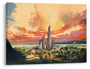 Obraz - Malowane miasto (70x50 cm)