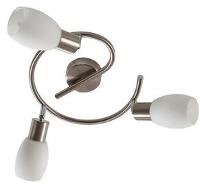 Lindby - Arda 3 Lampa Sufitowa Stainless Steel/Opal