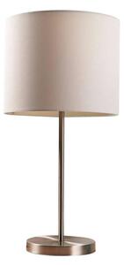 Lindby - Parsa Lampa Stołowa White/Satin Nickel