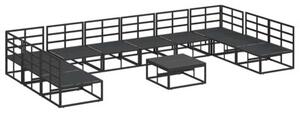 Zestaw sof ogrodowych z aluminium z wygodnymi poduszkami - nowoczesny design i funkcjonalność