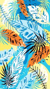 Szybkoschnący ręcznik plażowy SUMMER FRESH 100x180 cm kolorowy, 100% mikrofibra