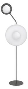Lampa stojąca podłogowa nowoczesna czarno-biała okrągłe talerze 2xG9 8W KISS Emibig