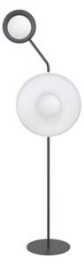 Lampa stojąca podłogowa nowoczesna czarno-biała okrągłe talerze 2xG9 8W KISS Emibig