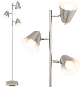 Lampa podłogowa z 3 kloszami 163 cm