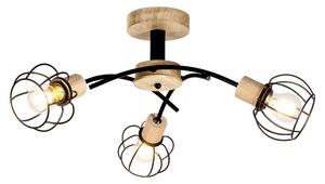 Envostar - Ylva 3 Lampa Sufitowa Oak/Black