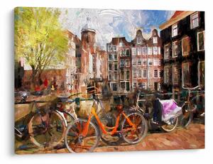 Obraz - Amsterdam, malarstwo (70x50 cm)