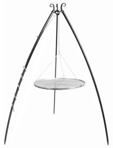 Grill na trójnogu 200 cm, LARGO, ruszt stal nierdzewna, 60 cm | TYLETEGOTU