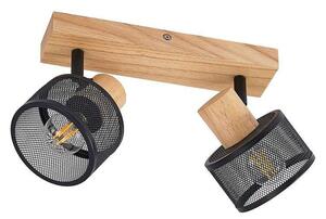 Lindby - Evinora 2 Lampa Sufitowa Black/Wood