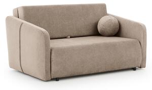 Sofa Zeldia 155 z funkcją spania - brązowy szenil hydrofobowy Spring 1110