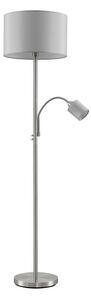 Lindby - Colima Lampa Podłogowa Nickel/Grey