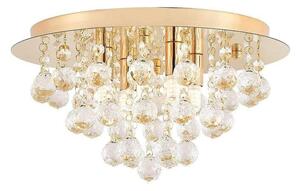 Lindby - Gillion 4 Lampa Sufitowa Crystal/Gold