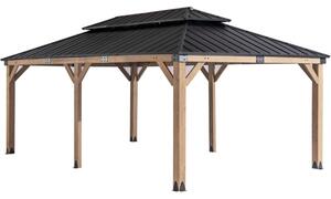 Drewniana altana ogrodowa Orlando 3,6 x 6 m CoverTech