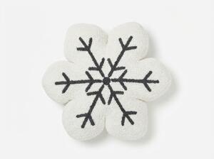 Poduszka dekoracyjna SNOWFLAKE 35x35 cm, biała