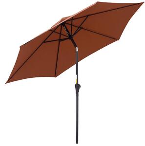 Outsunny Parasol ogrodowy Parasol skadany Parasol ogrodowy Parasol targowy Korba rczna Kawiarnia