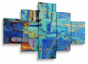 Obraz - Abstrakcyjny obraz olejny (125x70 cm)