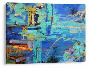 Obraz - Abstrakcyjny obraz olejny (70x50 cm)