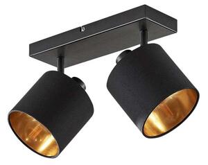 Lindby - Vasilia 2 Lampa Sufitowa Black/Gold