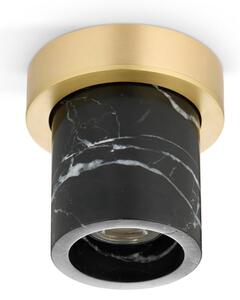 DESIGN BY US Lampa sufitowa Miss Marble, możliwość ściemniania, aluminiowy / szary / cynkowy, łazienka, kamień, design