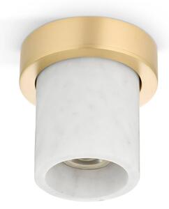 DESIGN BY US Lampa sufitowa Miss Marble, możliwość ściemniania, biały / opal, łazienka, kamień, design