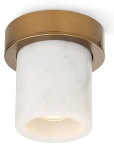 DESIGN BY US Lampa sufitowa Miss Marble, możliwość ściemniania, biały / opal, łazienka, kamień, design