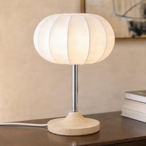 Lampa stołowa Elovie NOLA, biały / opal, salon / jadalnia, kamień, skandynawski