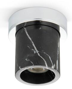 DESIGN BY US Lampa sufitowa Miss Marble, możliwość ściemniania, aluminiowy / szary / cynkowy, łazienka, kamień, design