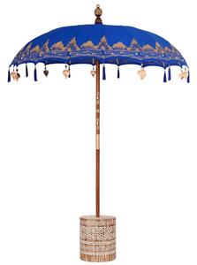 Baliński Parasol z Bazą Niebieski 185 x 185 x 260 cm