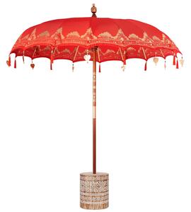 Baliński Parasol z Bazą Czerwony 215 x 215 x 260 cm