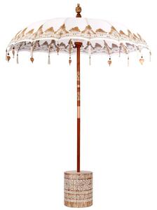 Baliński Parasol z Bazą Kremowy 185 x 185 x 260 cm