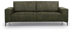 Zielona sofa z imitacji skóry 224 cm Copenhagen – Scandic
