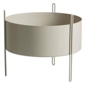 Woud - Pidestall Planter Medium Grey