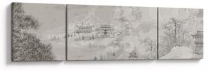 Obraz - Chiński krajobraz (170x50 cm)