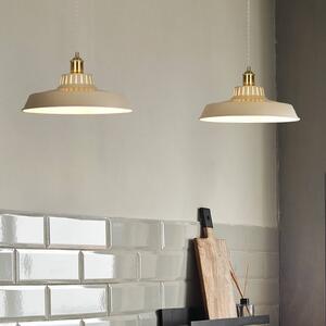 COREP Lampa wisząca Thelma, możliwość ściemniania, kremowy / amber, salon / jadalnia, metal