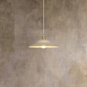 COREP Lampa wisząca Louise, możliwość ściemniania, kremowy / amber, salon / jadalnia, metal