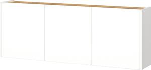 Biała szafka w dekorze dębu wisząca 138x52x25 cm Libbiano – Germania