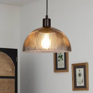 COREP Lampa wisząca Duomo, możliwość ściemniania, aluminiowy / szary / cynkowy, salon / jadalnia, szkło
