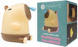 Lampka nocna dla dzieci bezprzewodowa beżowo-brązowa kapibara smarkuś LED 1.6W Mary's