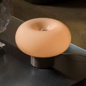 Nordlux Lampa stołowa Malti, kremowy / amber, salon / jadalnia, szkło