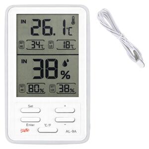 Verk 09236 Stacja pogodowa z termometrem i higrometrem LCD, bezprzewodowa, biaa